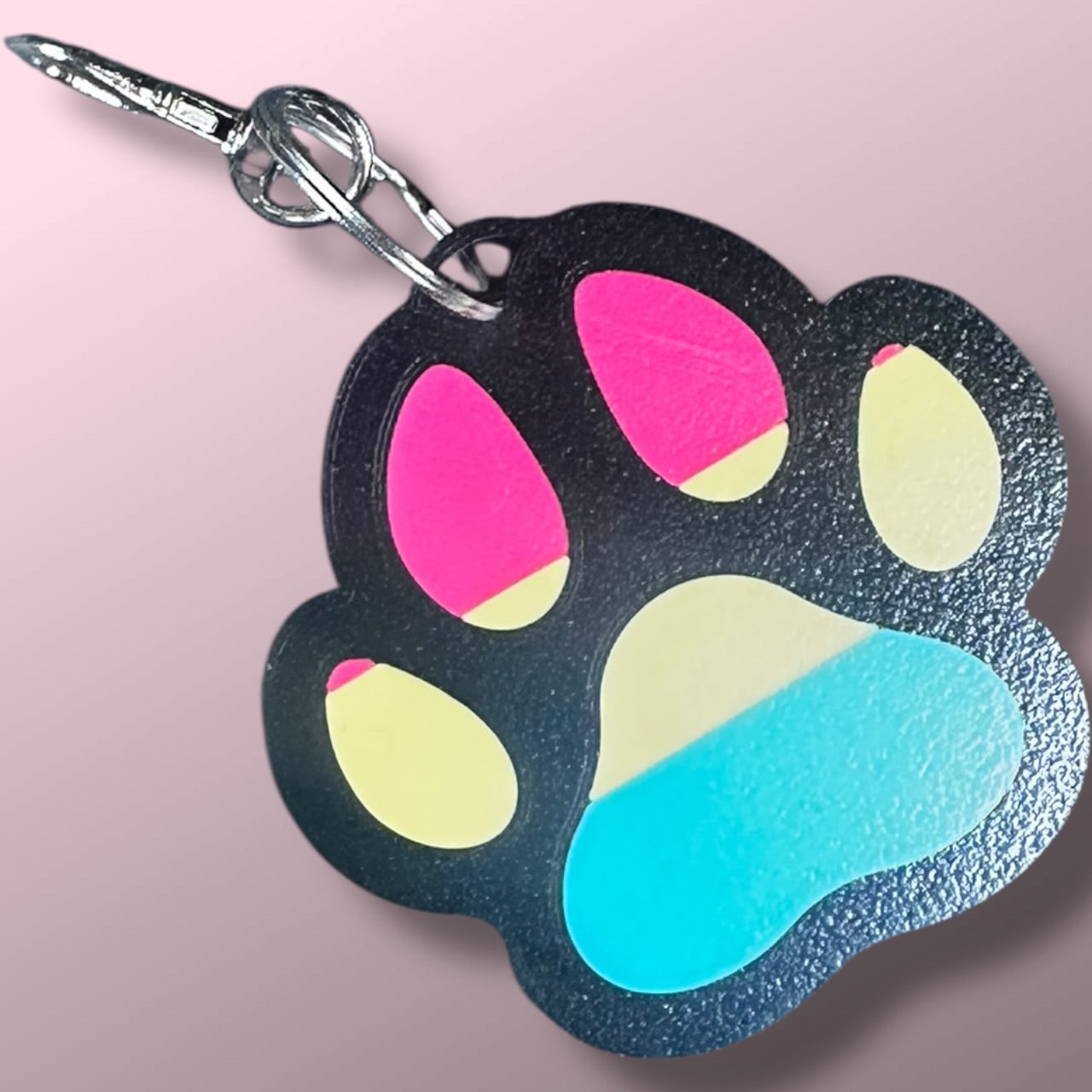 Pride Pawprint Keyrings