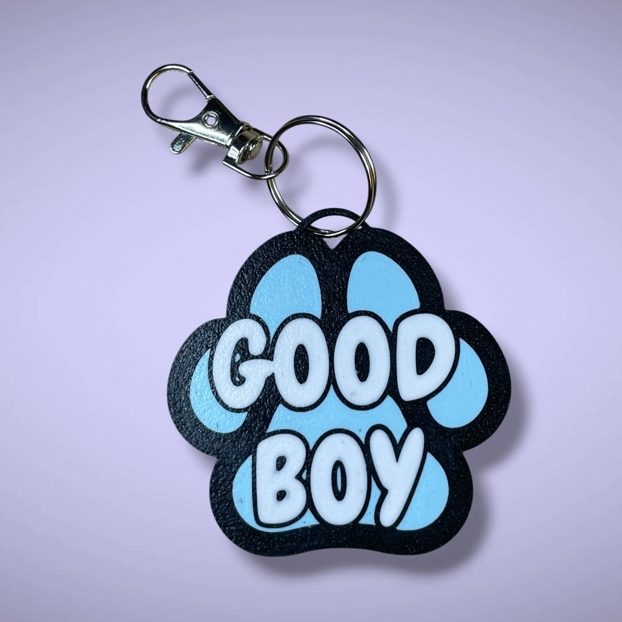 Gender Pawprint Keyring