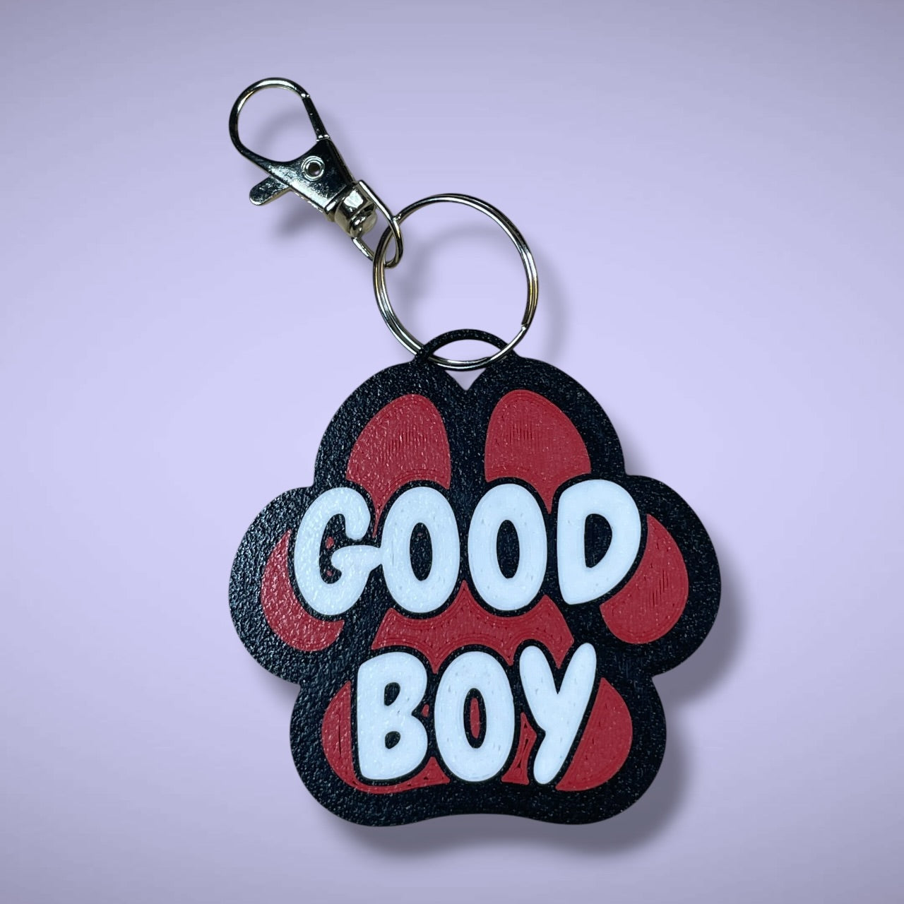 Gender Pawprint Keyring