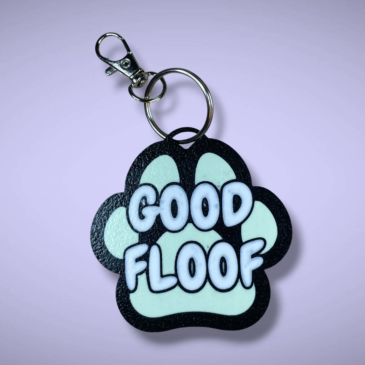 Gender Pawprint Keyring