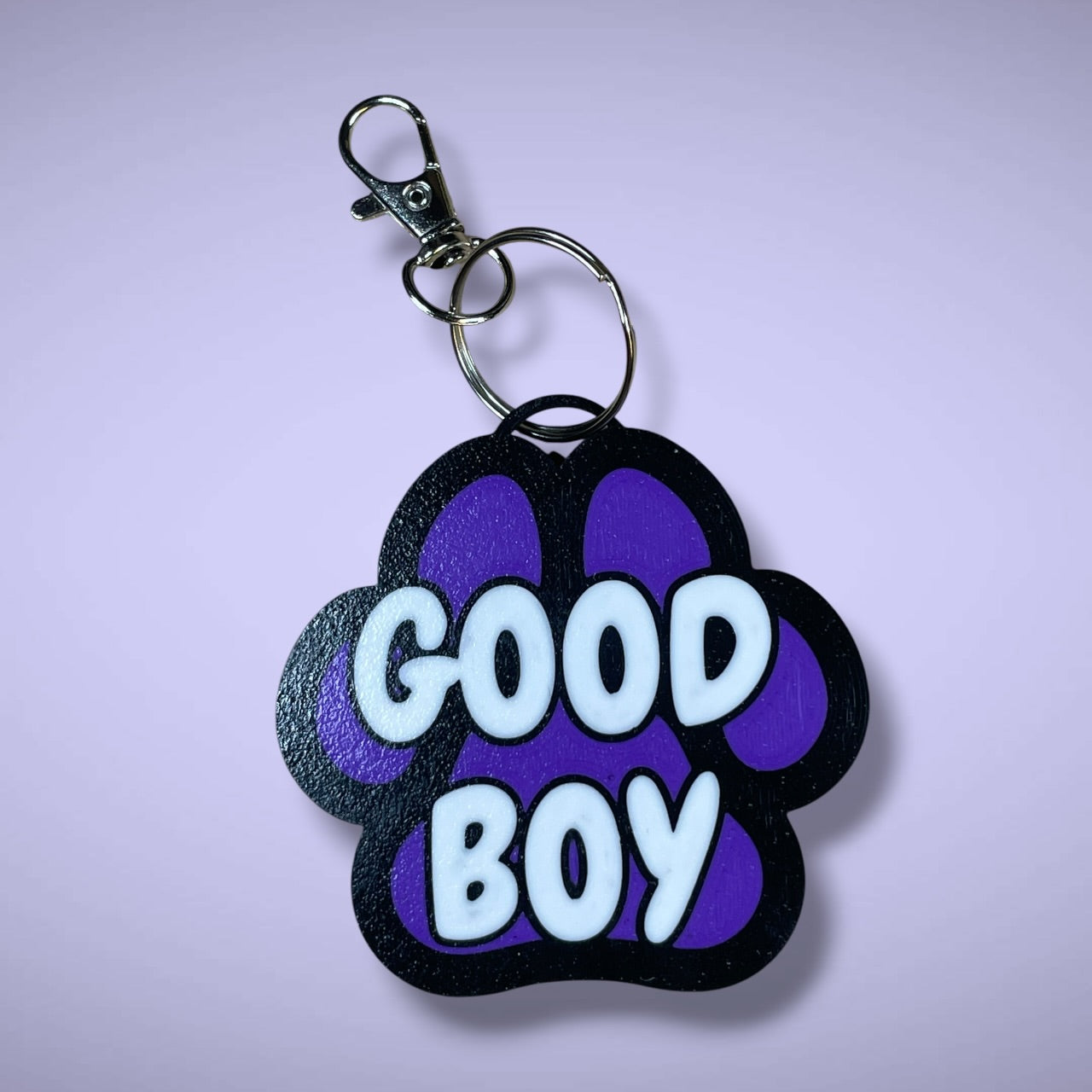 Gender Pawprint Keyring