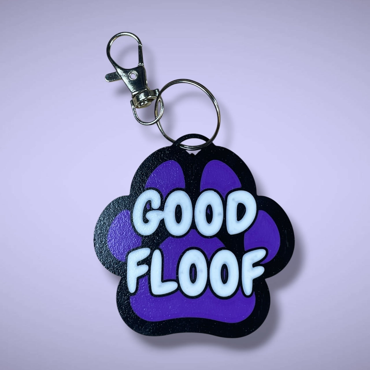 Gender Pawprint Keyring
