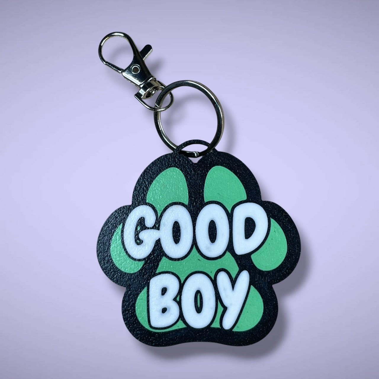 Gender Pawprint Keyring