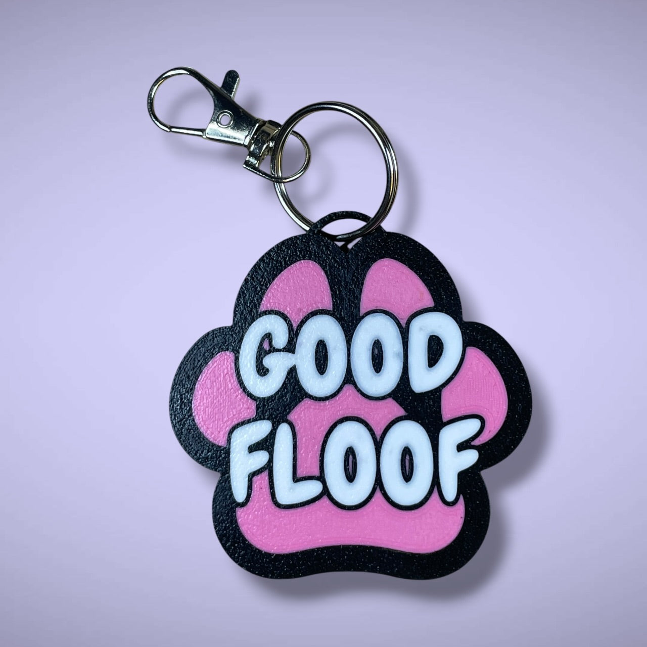 Gender Pawprint Keyring