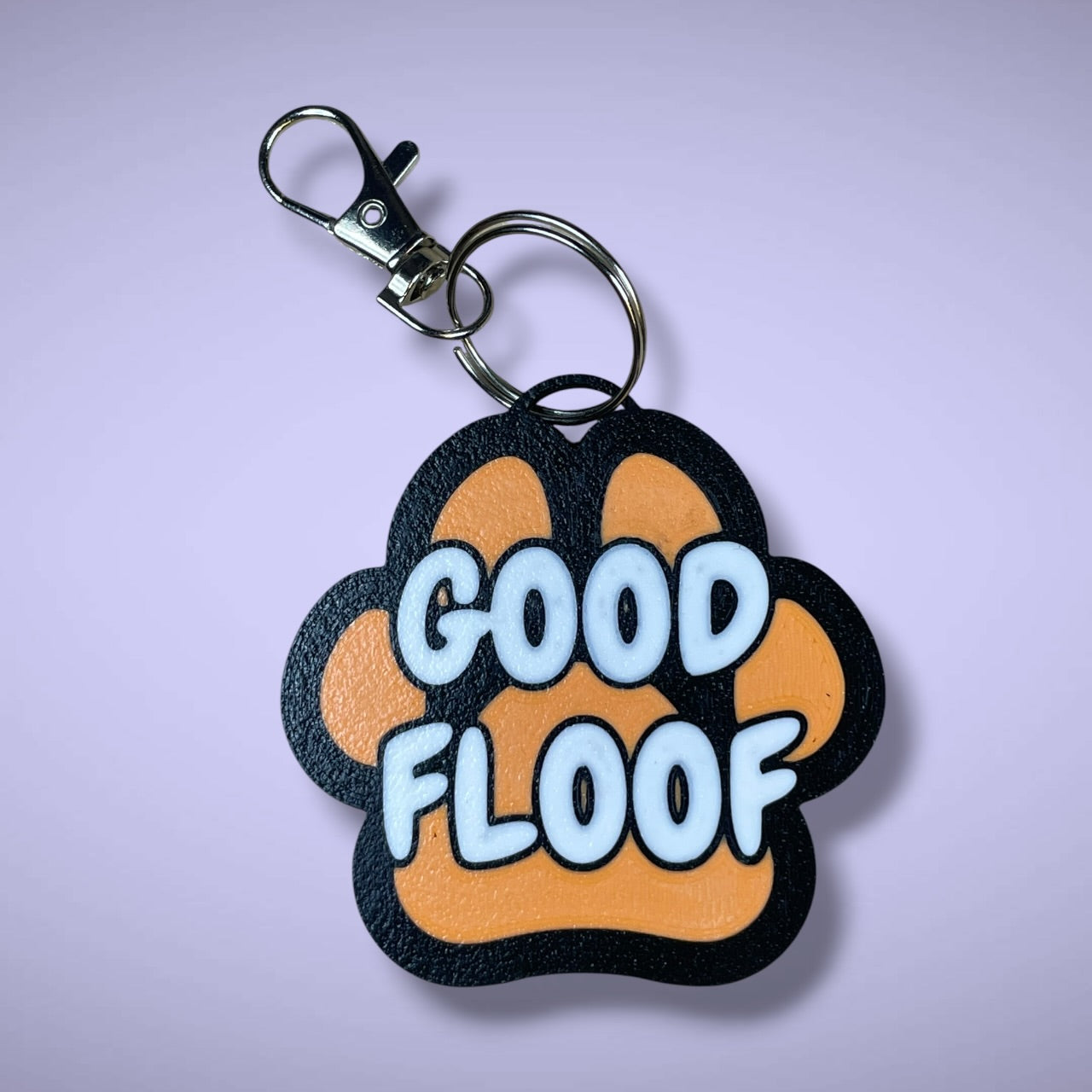 Gender Pawprint Keyring