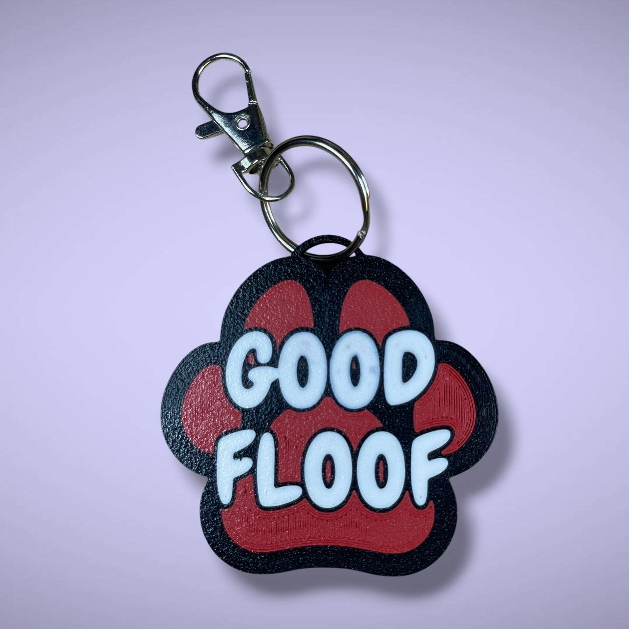 Gender Pawprint Keyring