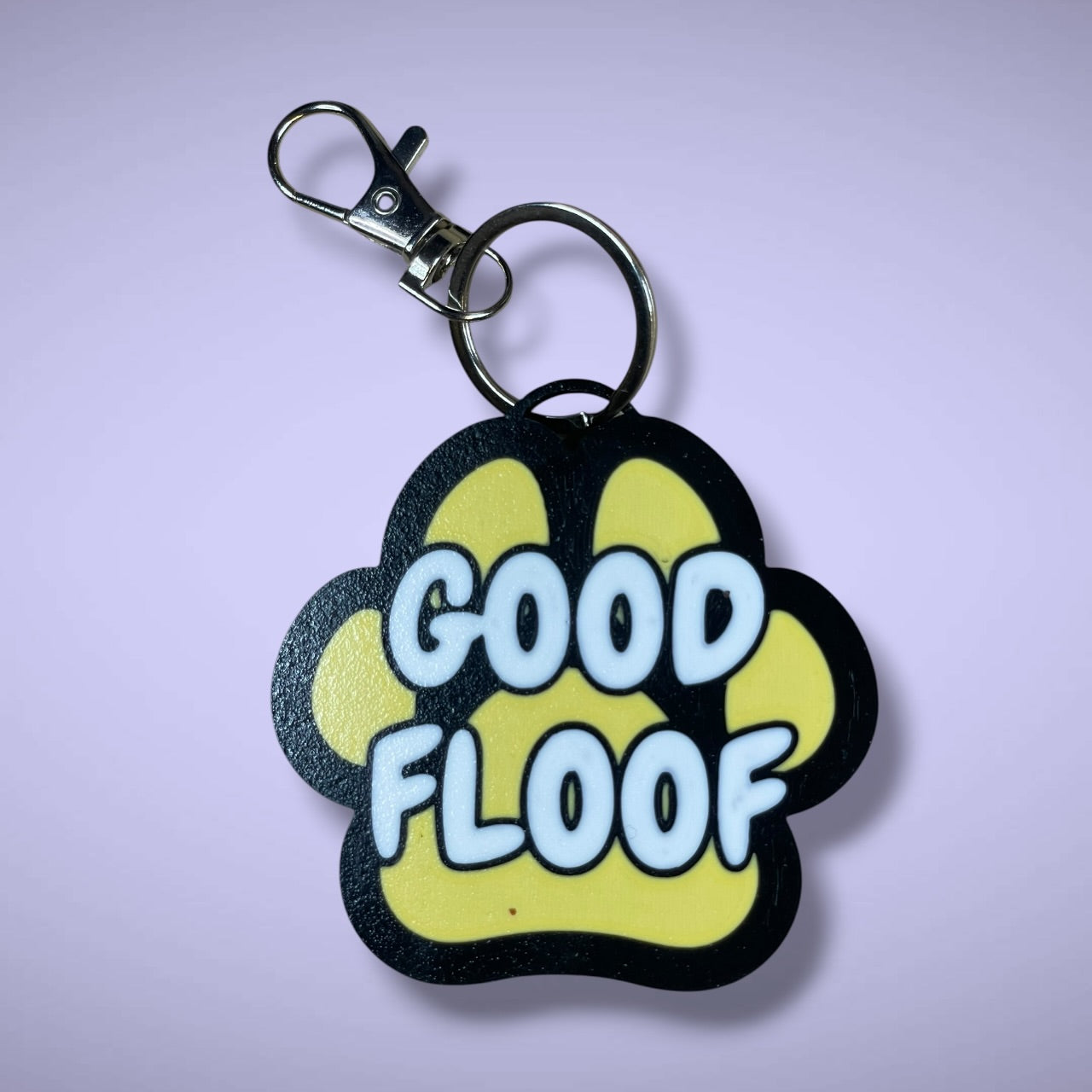 Gender Pawprint Keyring