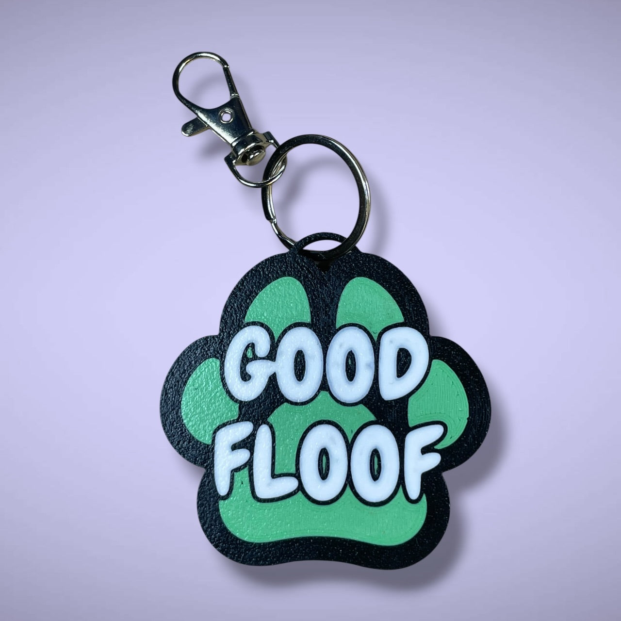 Gender Pawprint Keyring