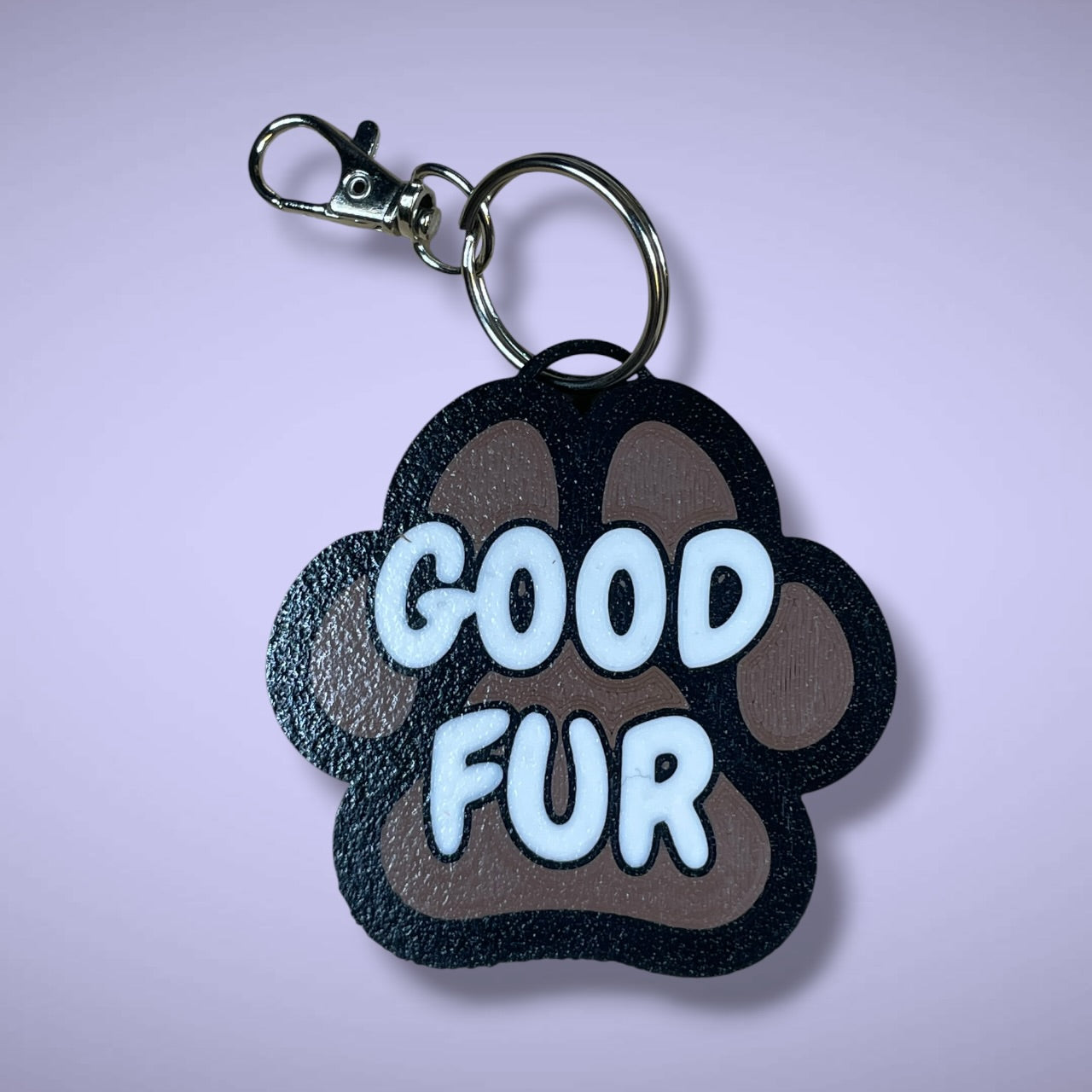 Gender Pawprint Keyring
