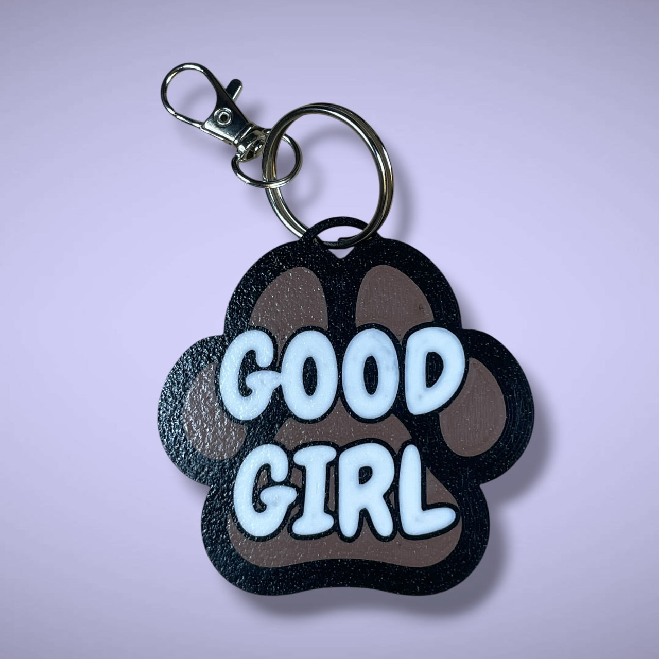 Gender Pawprint Keyring