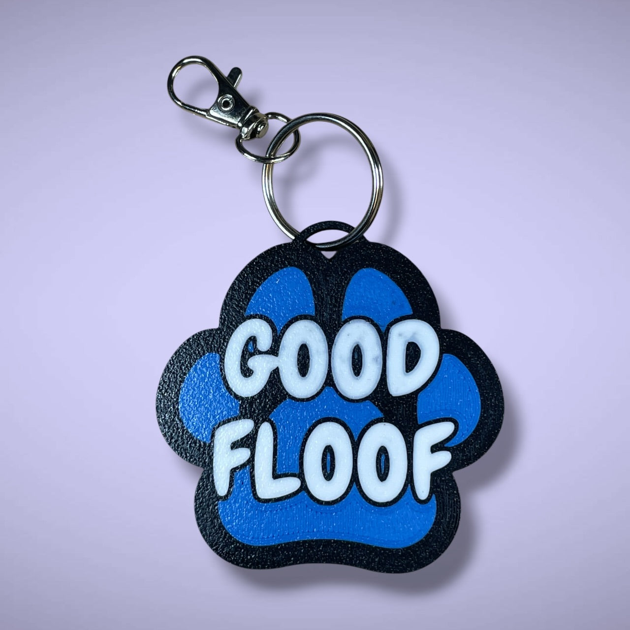 Gender Pawprint Keyring