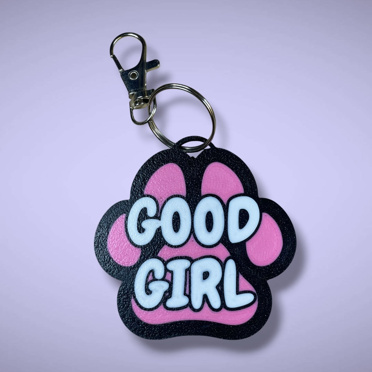 Gender Pawprint Keyring