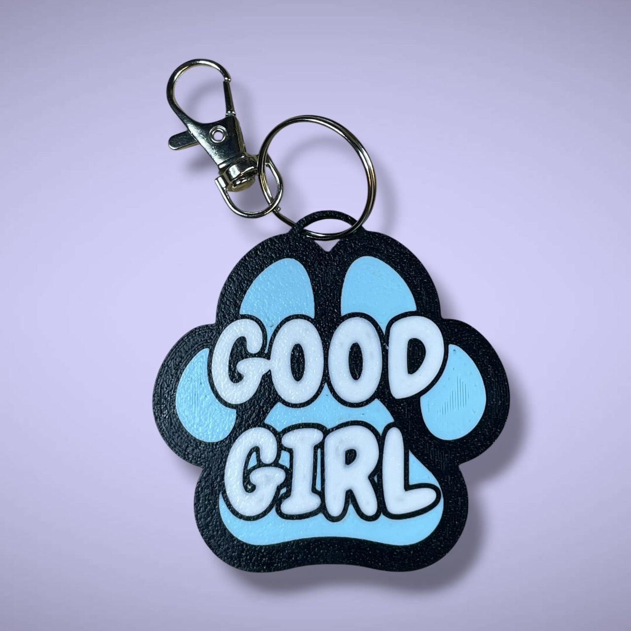 Gender Pawprint Keyring