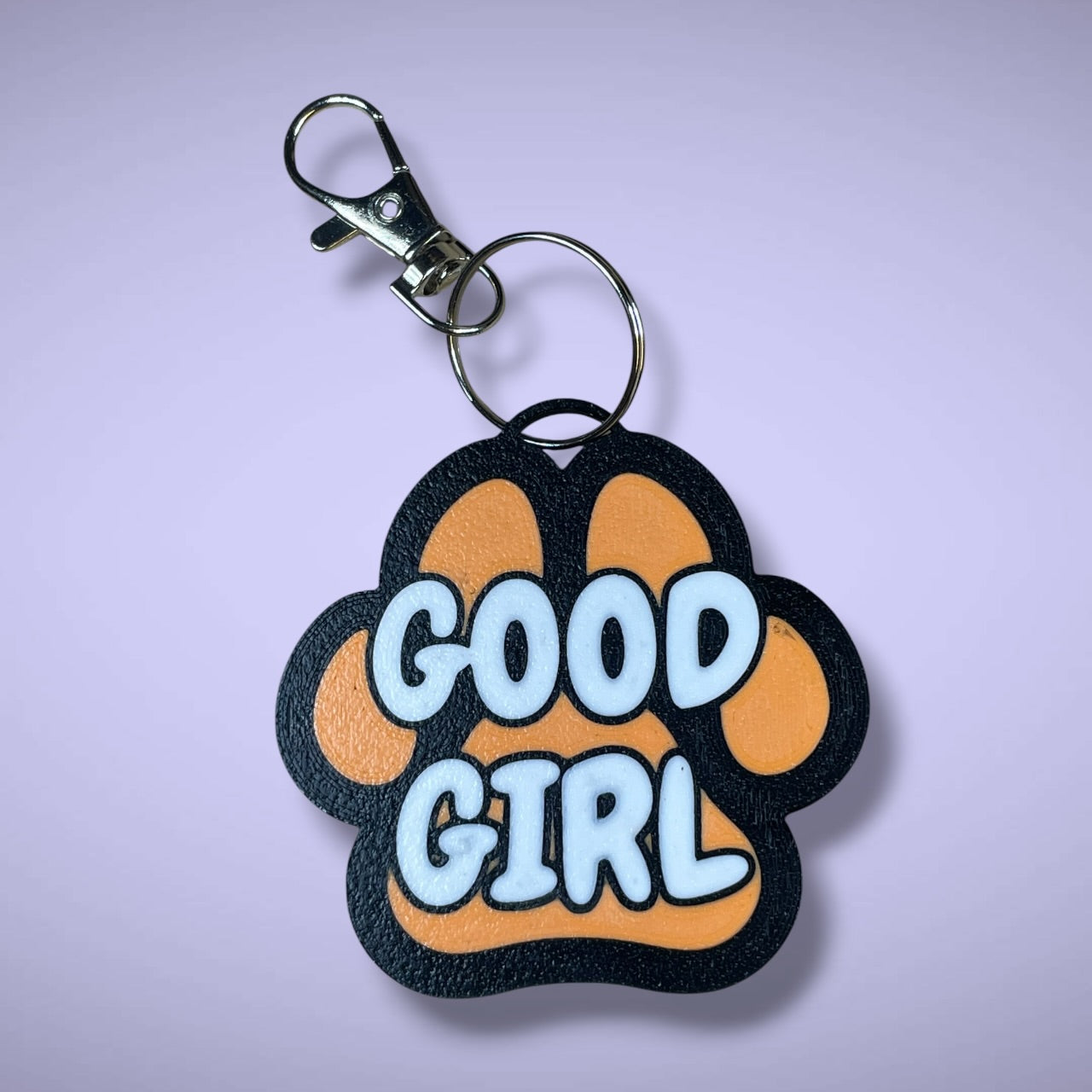 Gender Pawprint Keyring