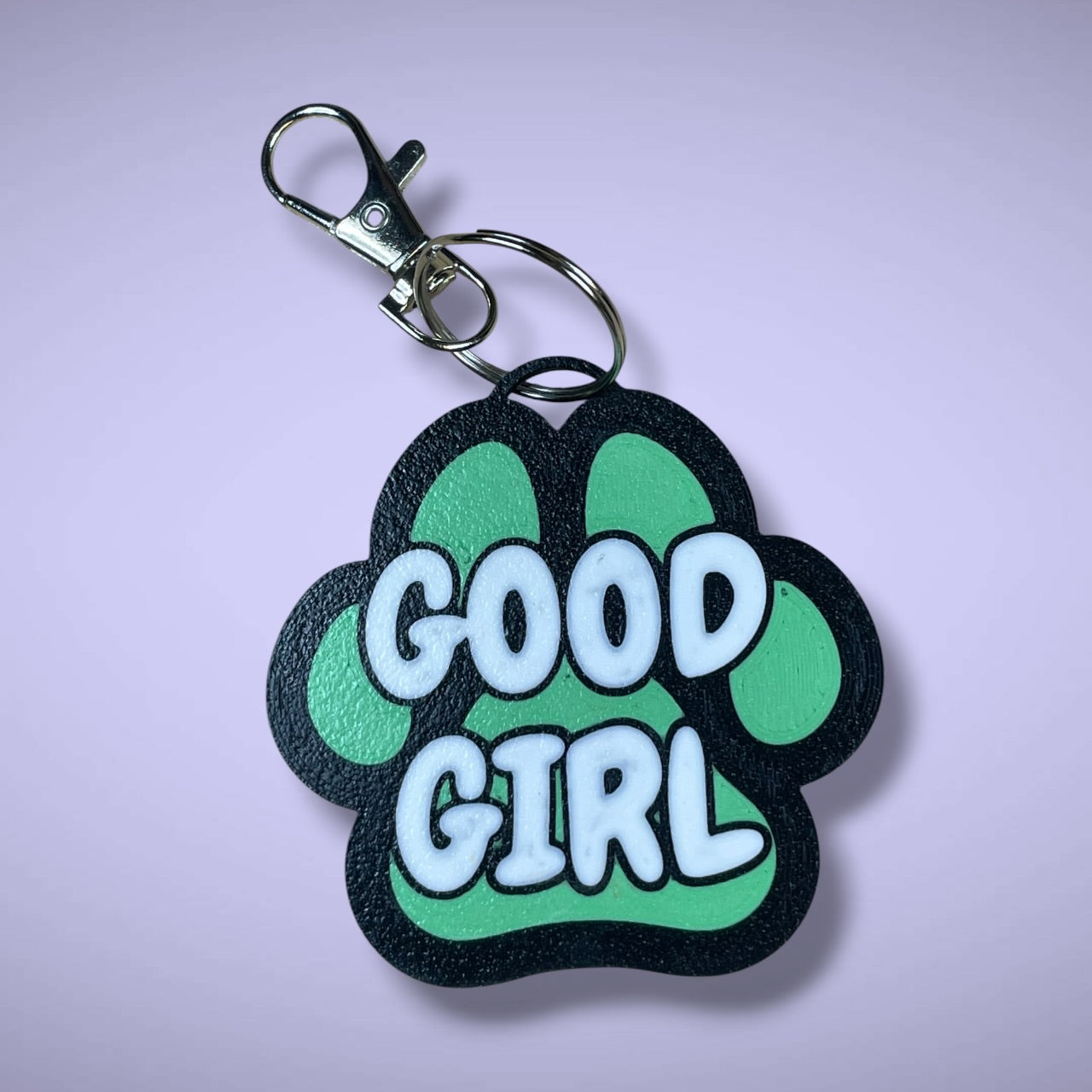 Gender Pawprint Keyring