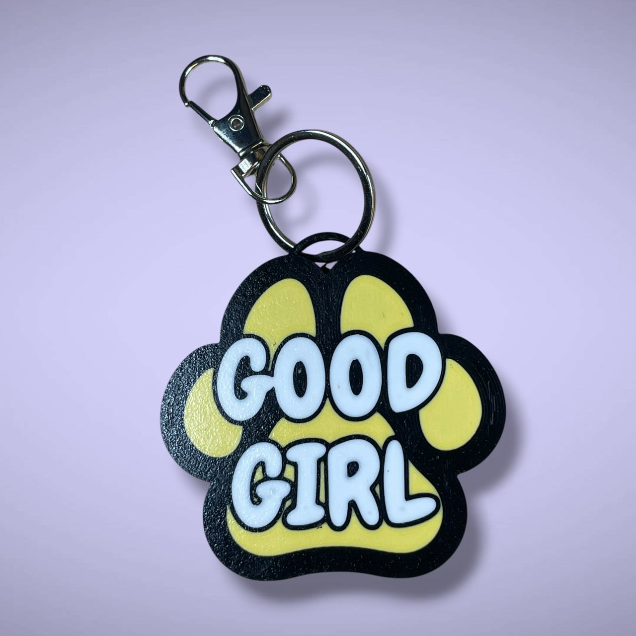 Gender Pawprint Keyring