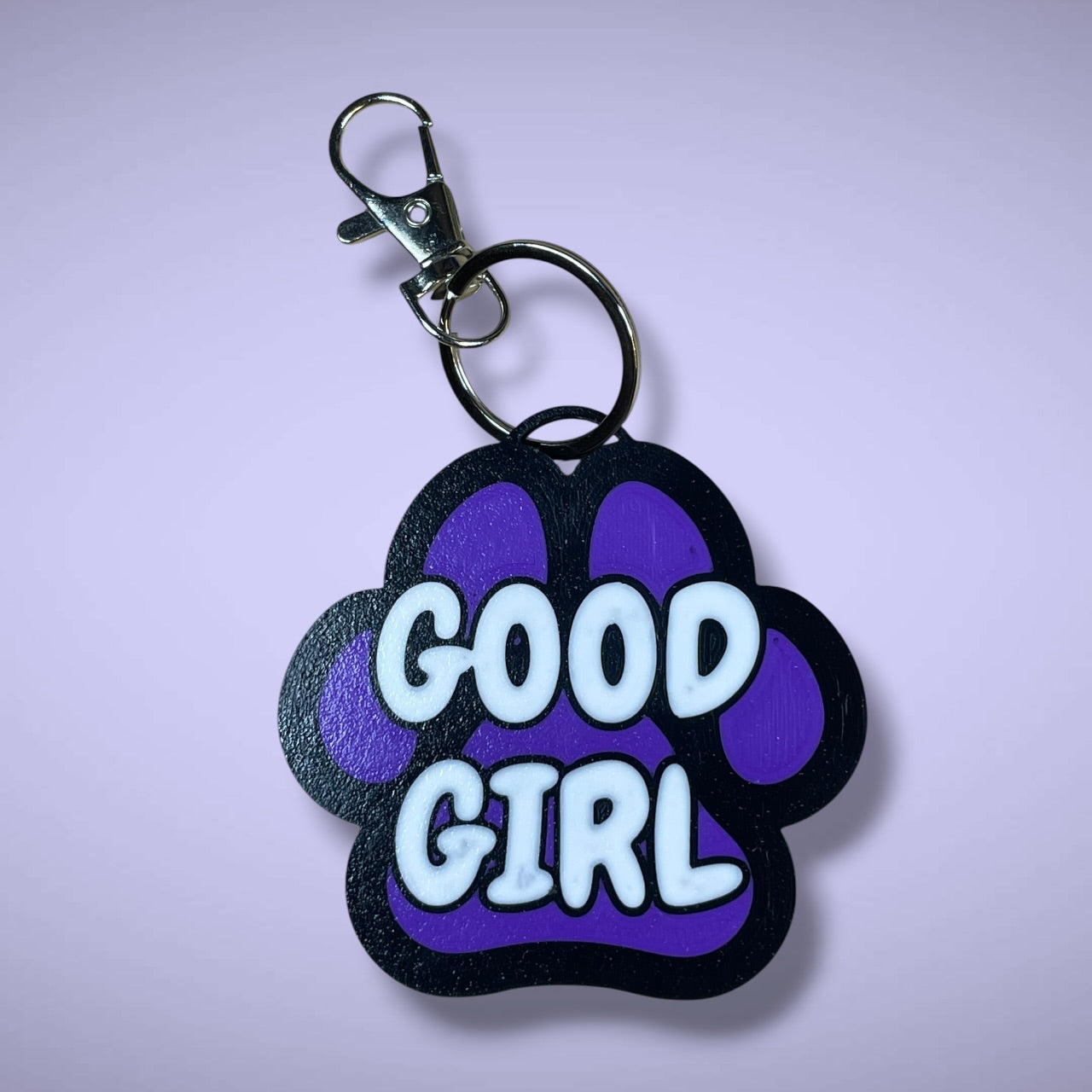 Gender Pawprint Keyring