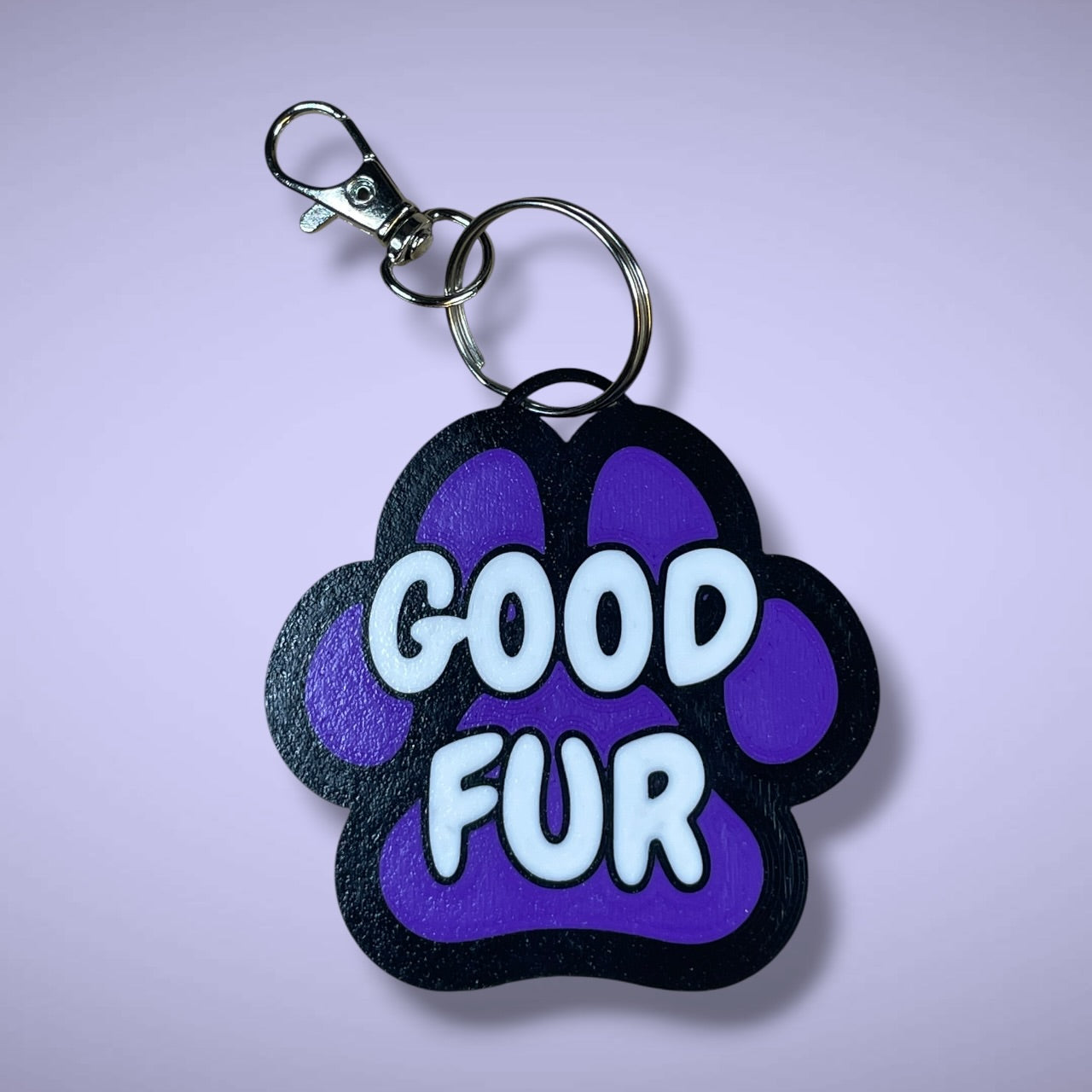 Gender Pawprint Keyring