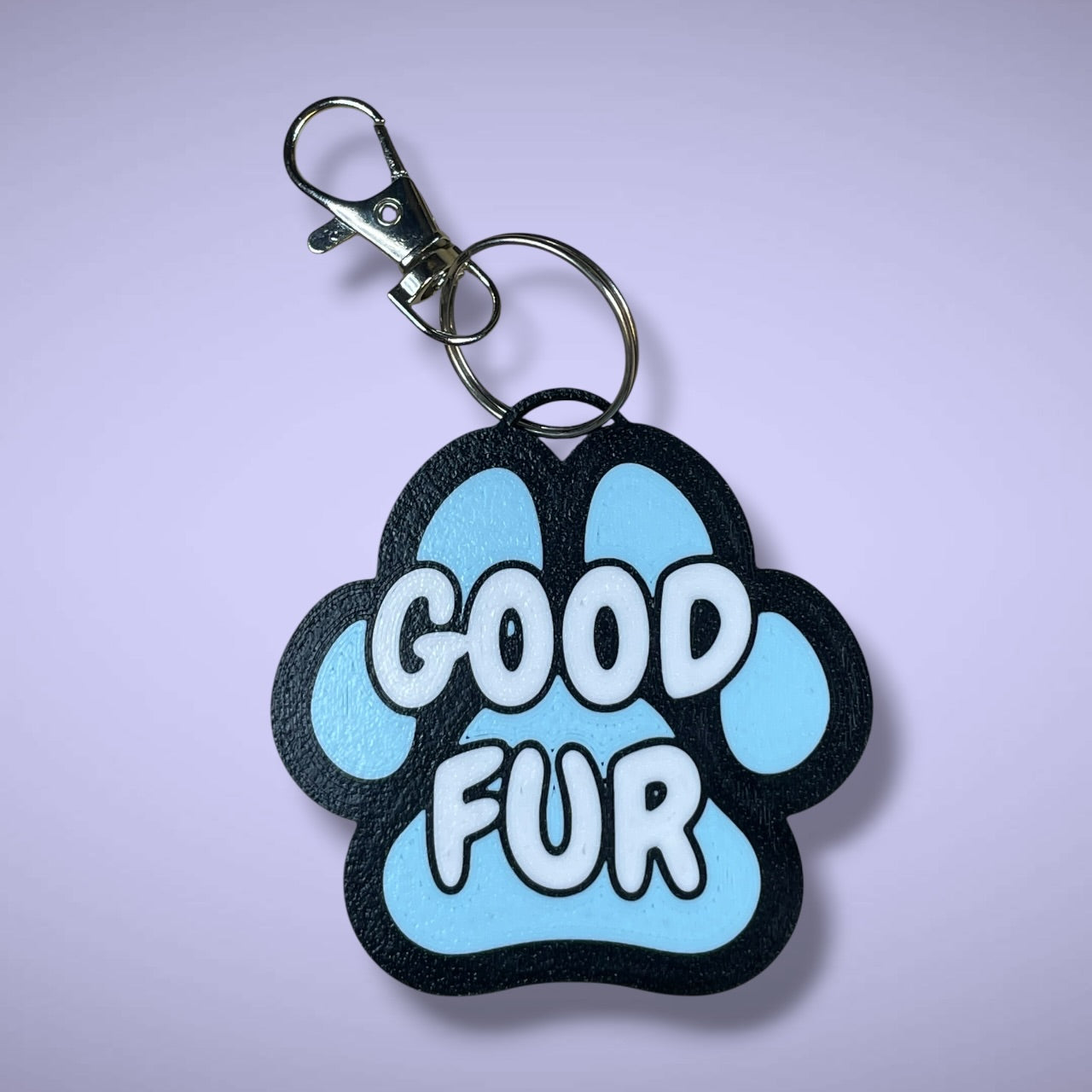 Gender Pawprint Keyring