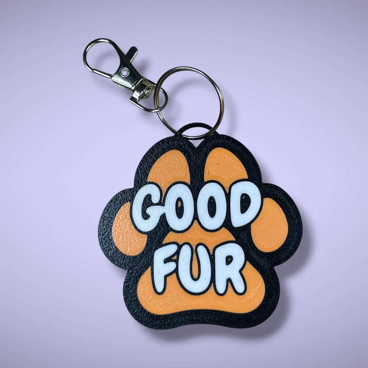 Gender Pawprint Keyring