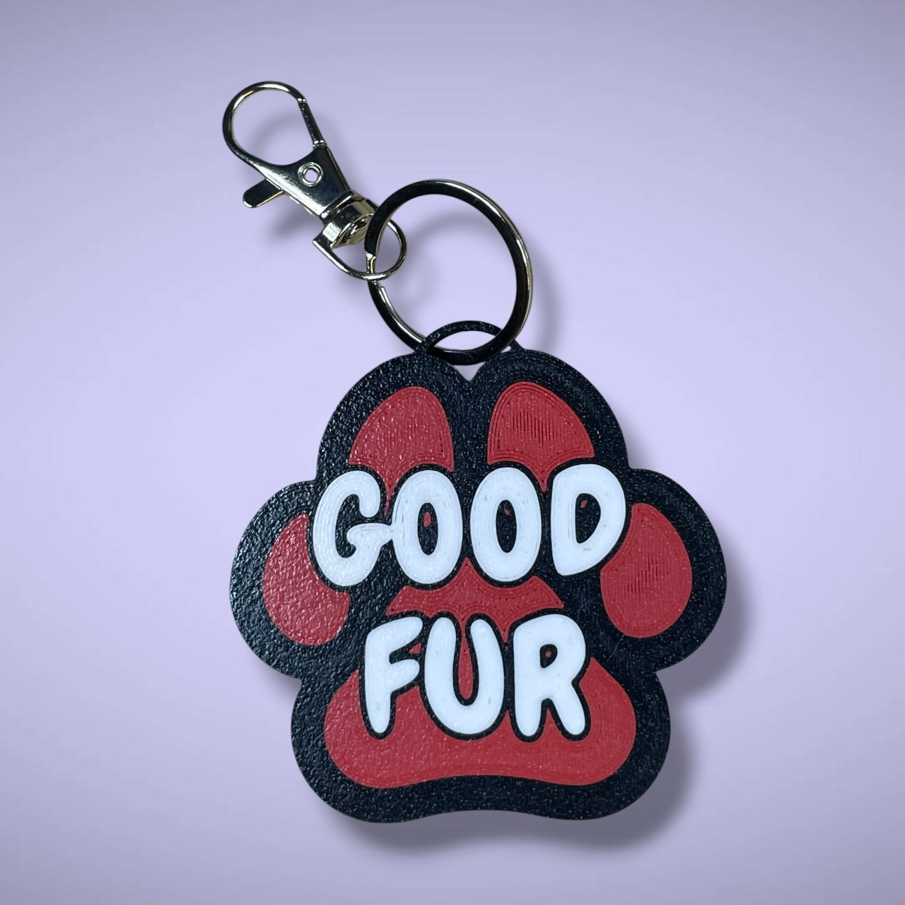 Gender Pawprint Keyring