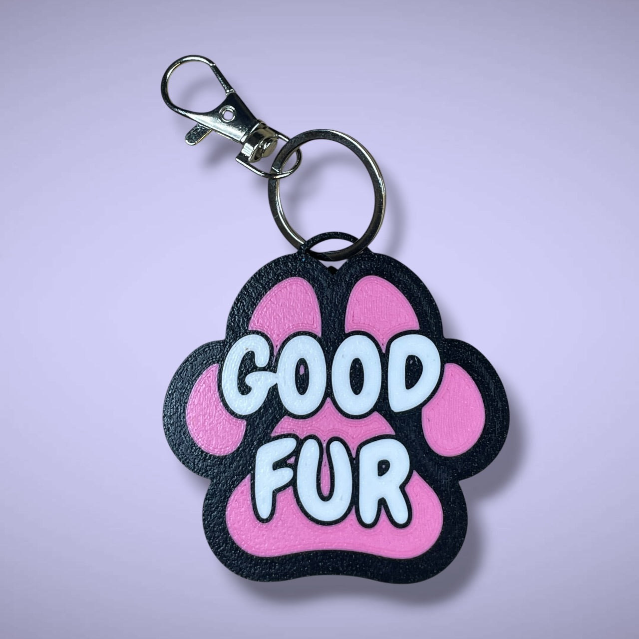 Gender Pawprint Keyring