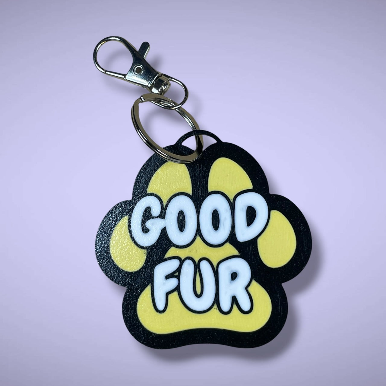 Gender Pawprint Keyring