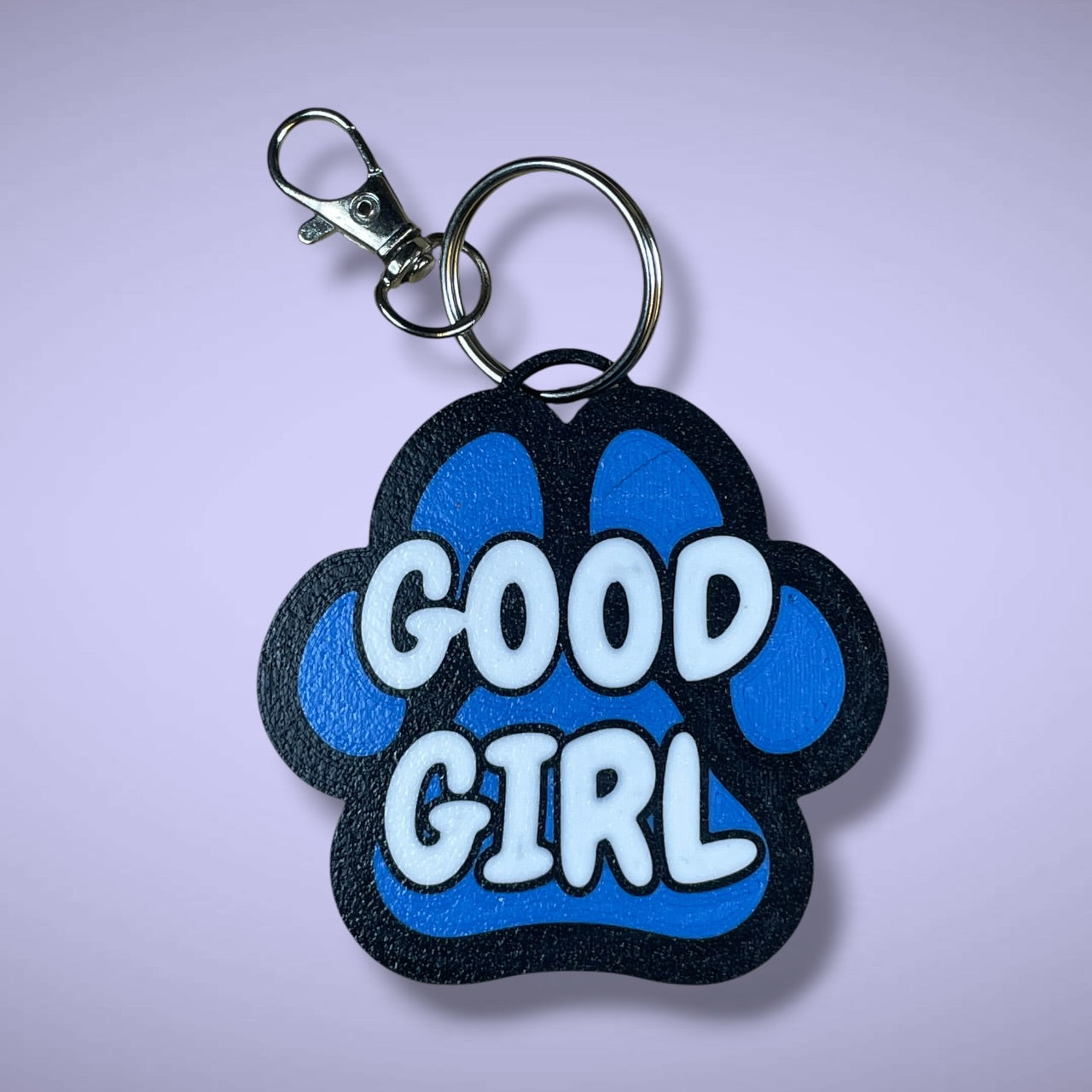 Gender Pawprint Keyring